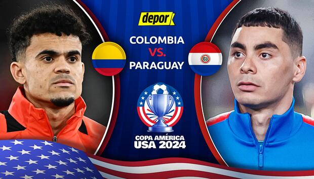 Colombia y Paraguay juegan por la fecha 1 de la Copa América 2024. (Diseño: Depor)